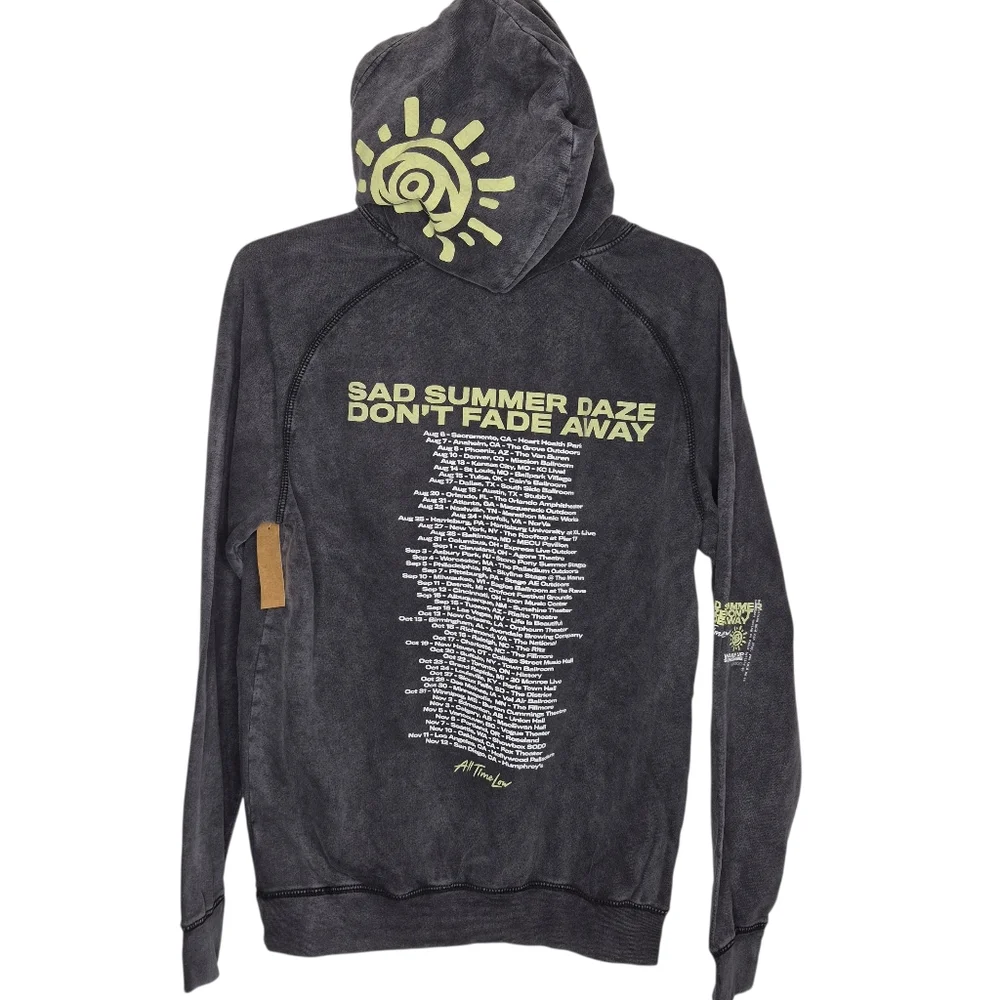 All Time Low Sad Summer Daze Dont Fade Away Tour Hoodie‎ Size Medium